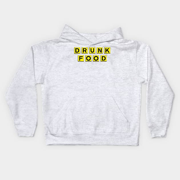 Drunk Food Kids Hoodie by Pufahl